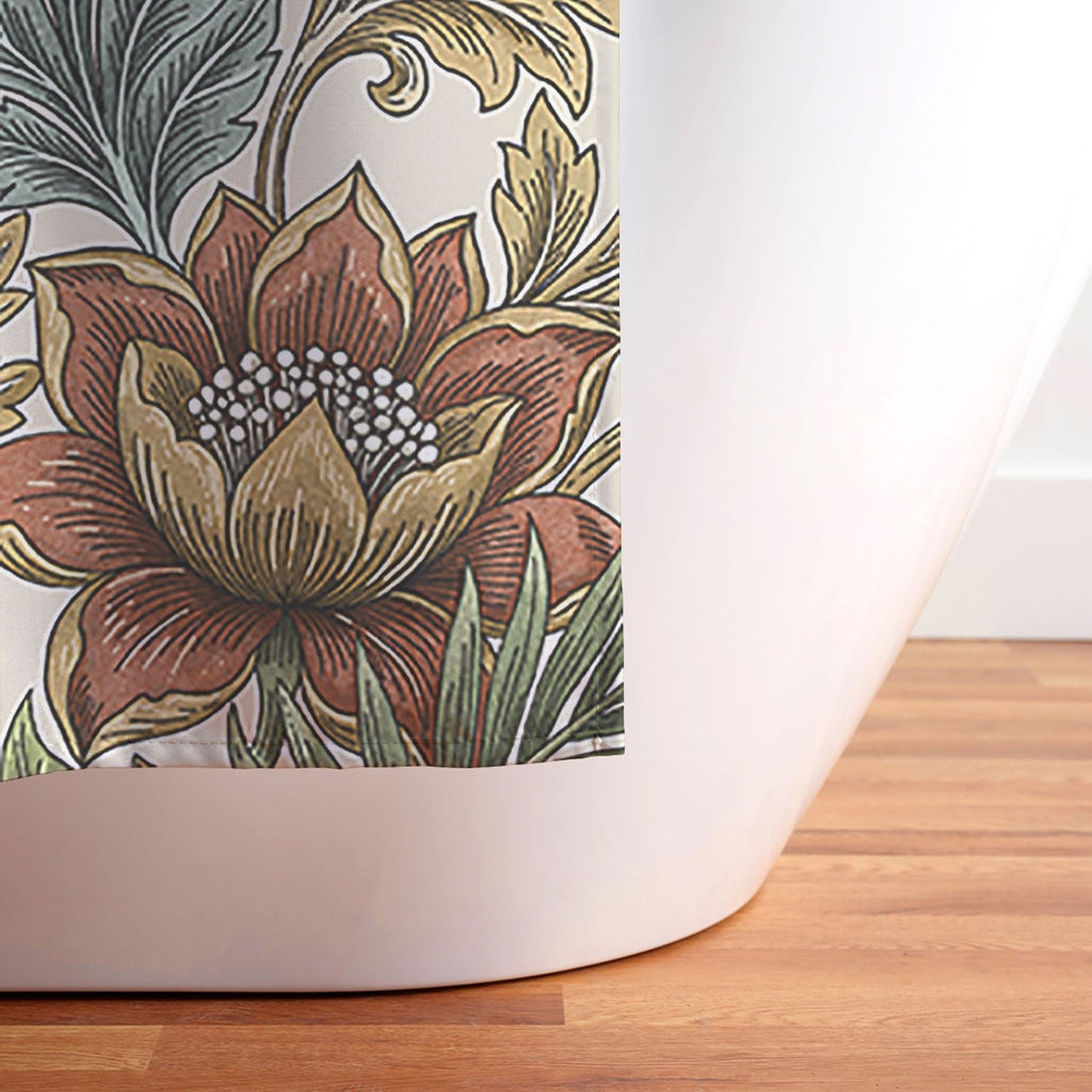 Marta Barragan Camarasa Retro Jungle Garden Shower Curtain