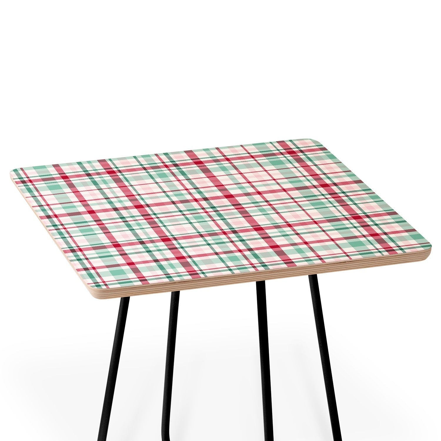 Lisa Argyropoulos Merry Vintage Plaid Side Table