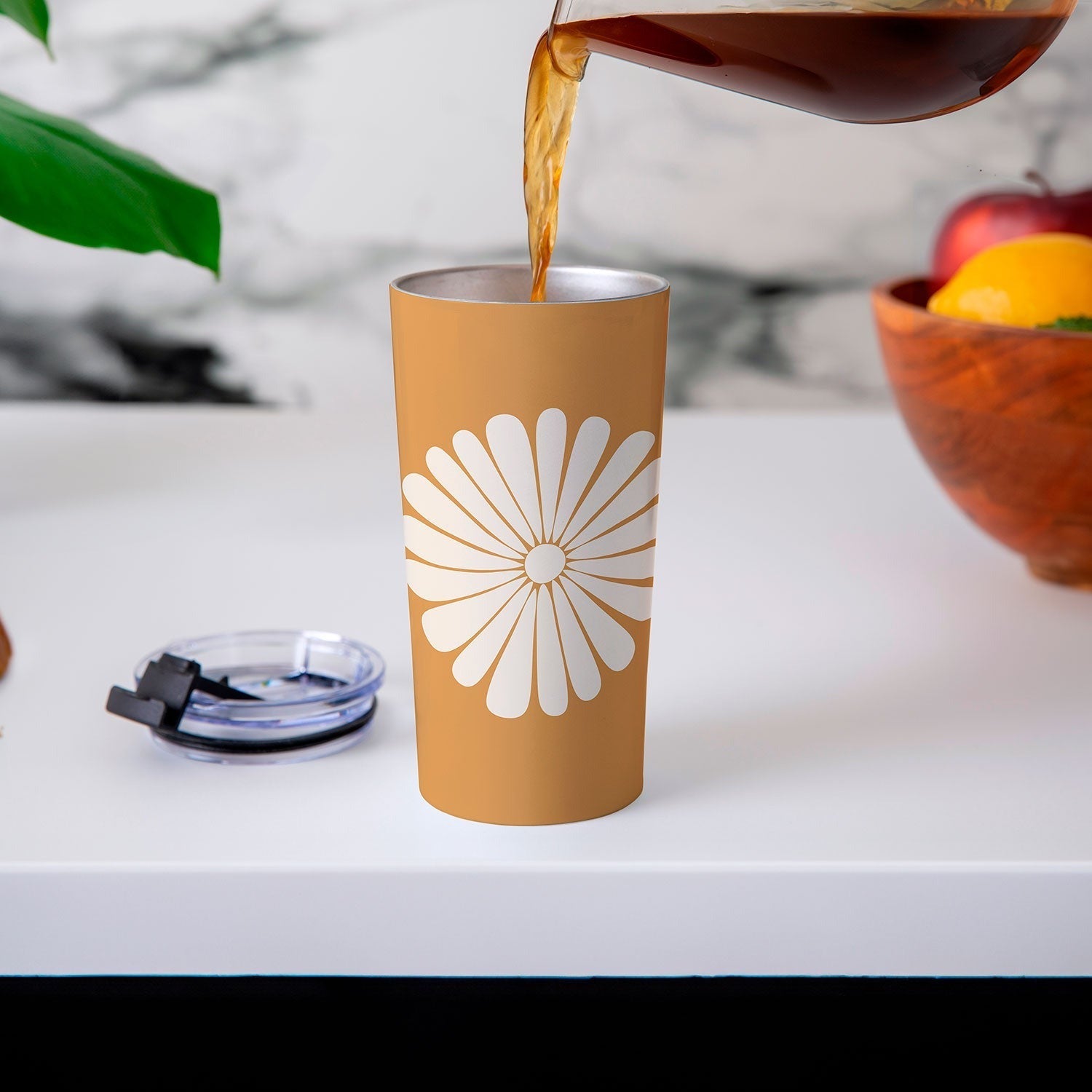 Colour Poems Retro Daisy XXII Travel Mug