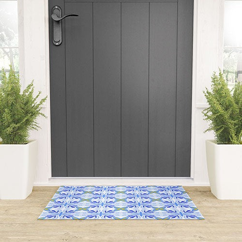 Design by Spark Dolce Vita Flourish Tile Welcome Mat