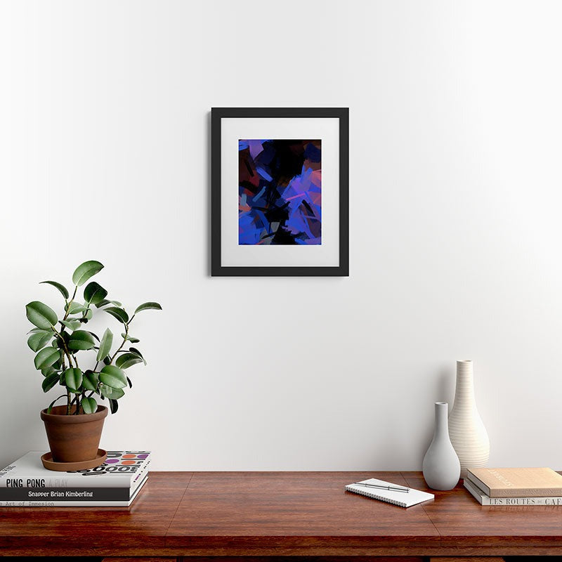 83 Oranges Midnight Sparks Framed Art Print