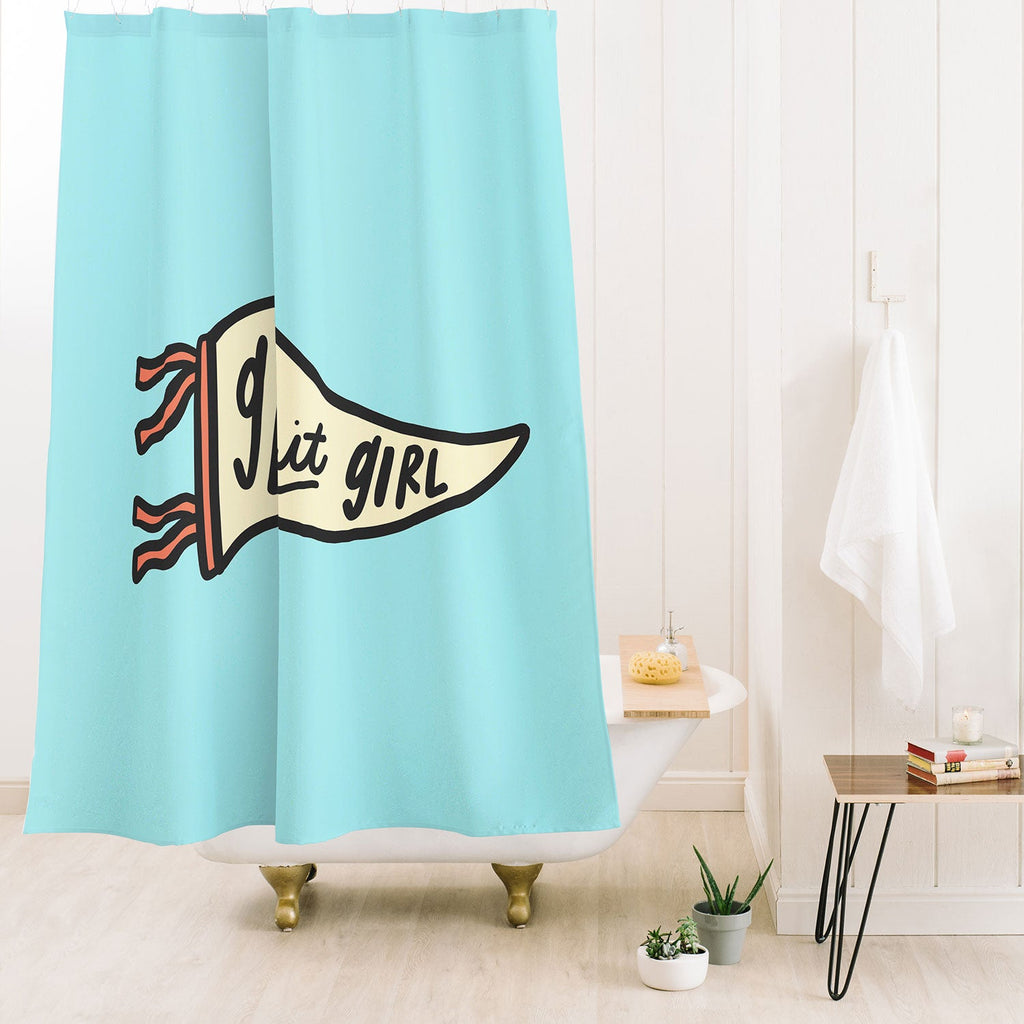Craft Boner Get it girl center Shower Curtain
