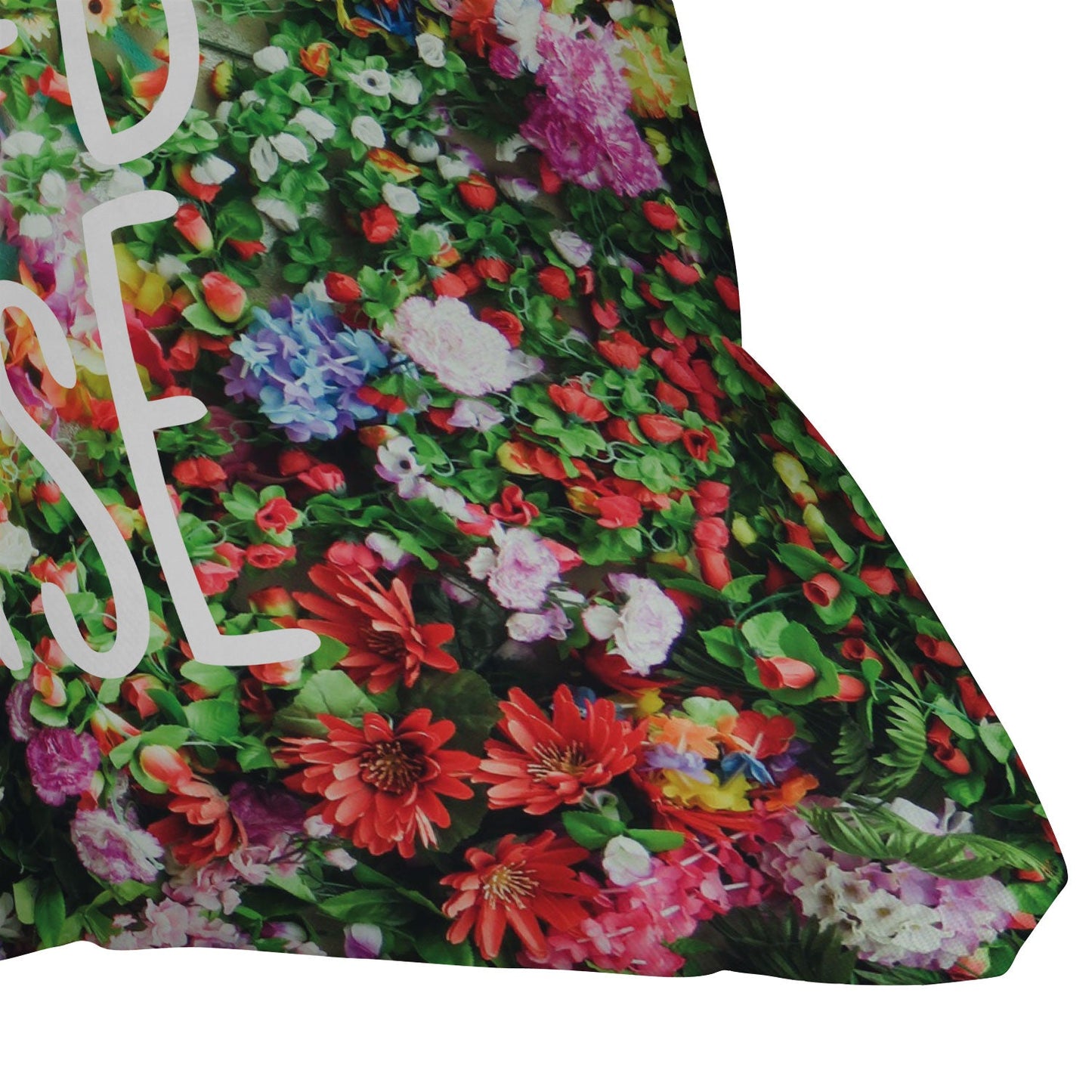 Craft Boner Shit could be worse floral typography Outdoor Throw Pillow