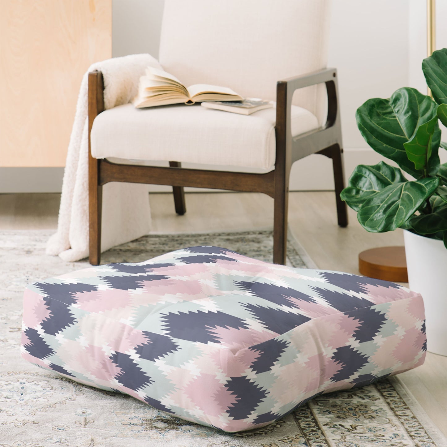 CraftBelly Spring Kilim Floor Pillow Square