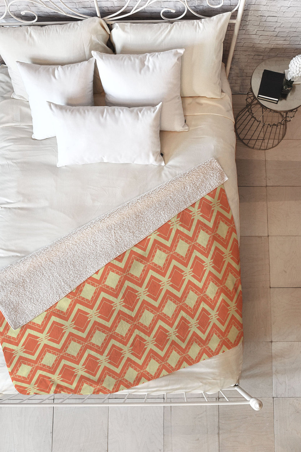 CraftBelly Tribal Persimmon Fleece Throw Blanket
