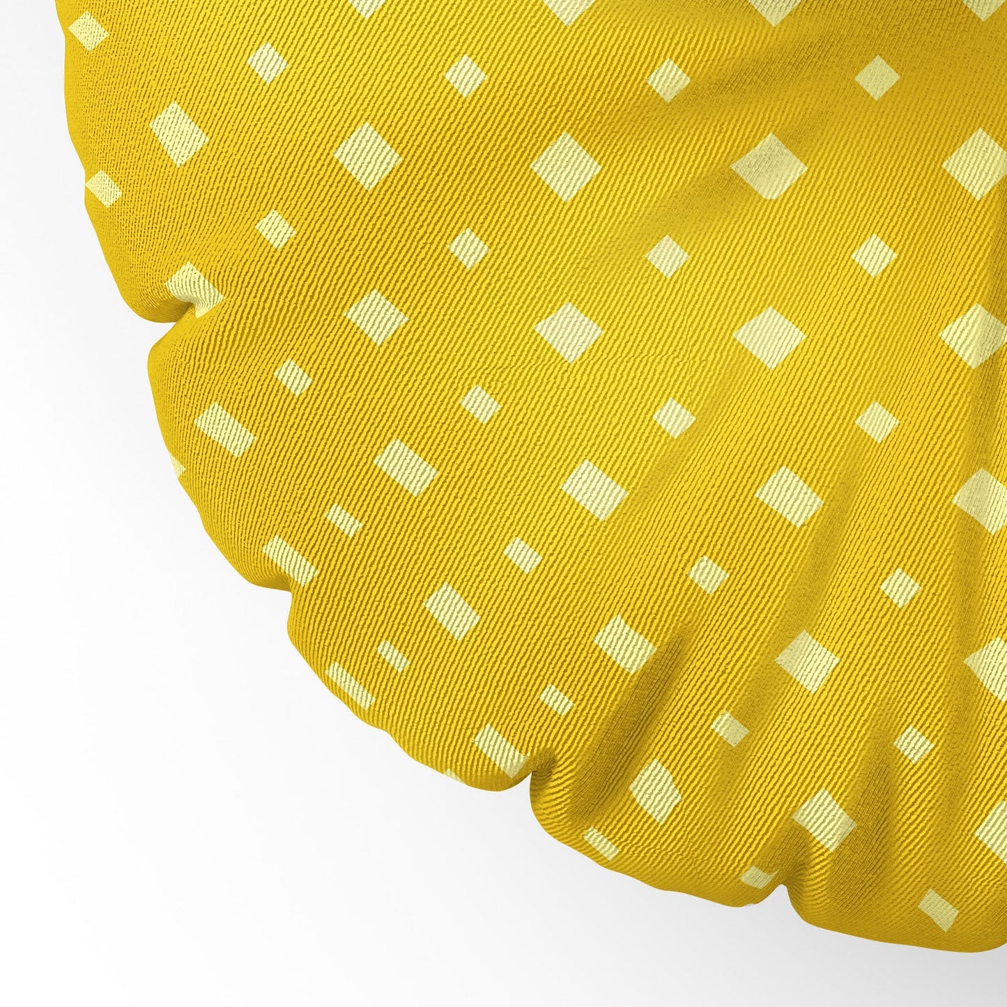 CraftBelly Twinkle Amber Floor Pillow Round