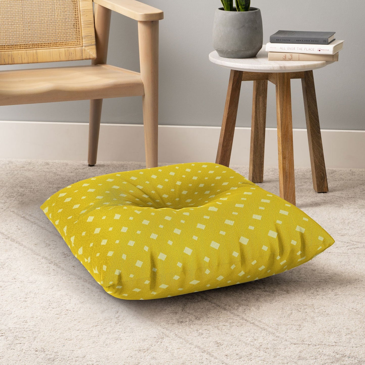 CraftBelly Twinkle Amber Floor Pillow Square