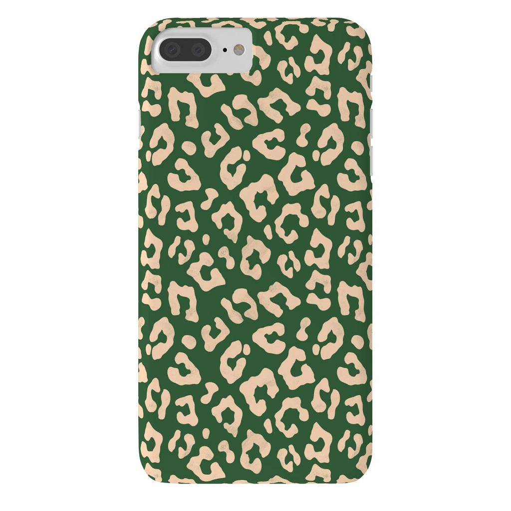 Avenie BR Cheetah Print In Green Phone Case
