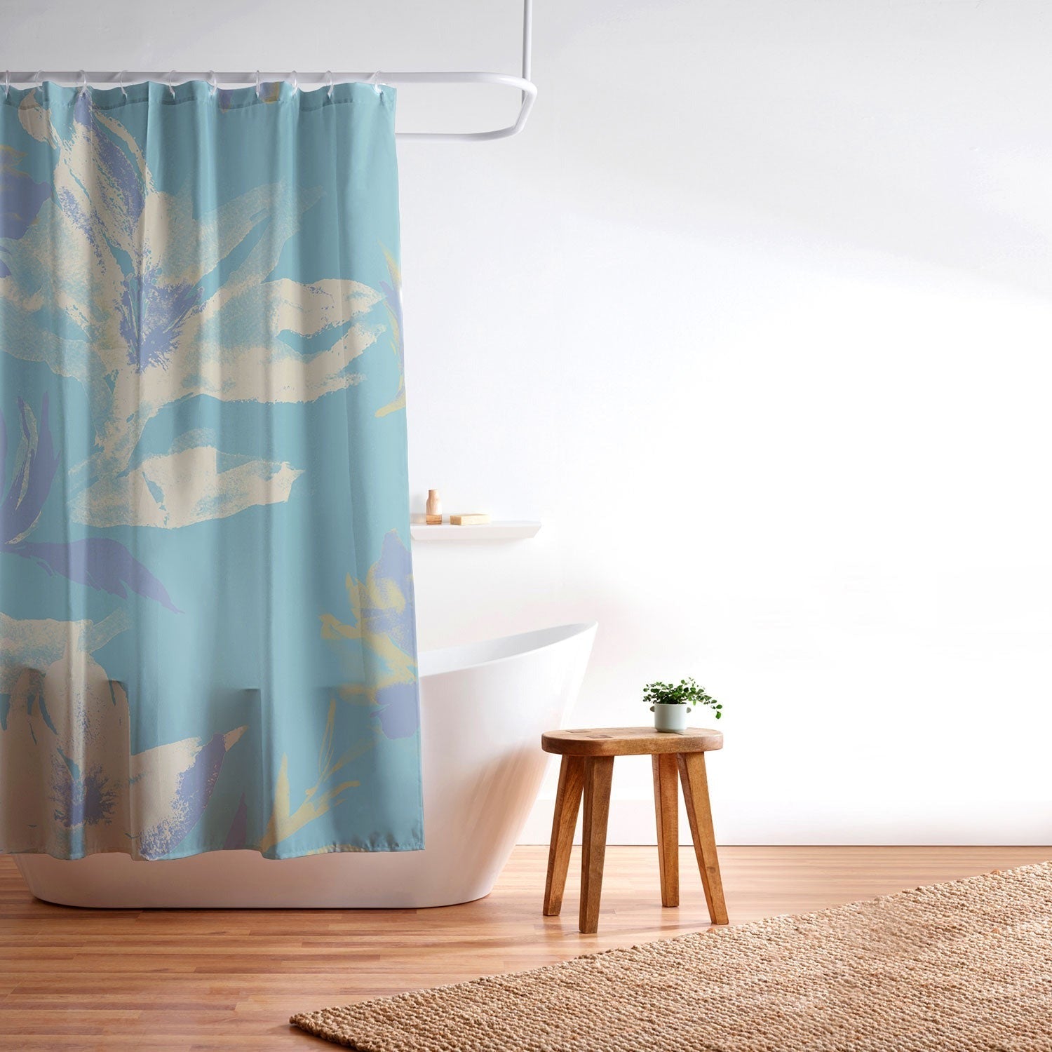 Gabriela Fuente Emma Floral Shower Curtain