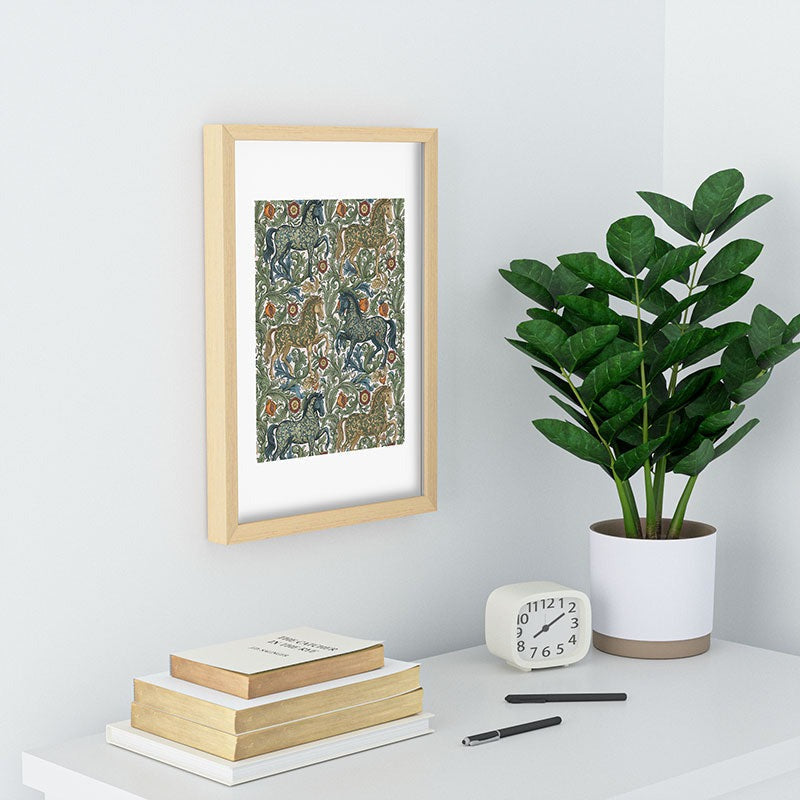 Marta Barragan Camarasa Renaissance Horse Garden Recessed Framing Rectangle
