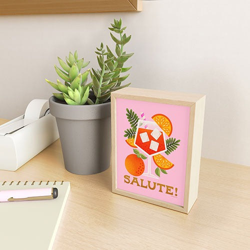 Jessica Molina Orange Spritz Framed Mini Art Print