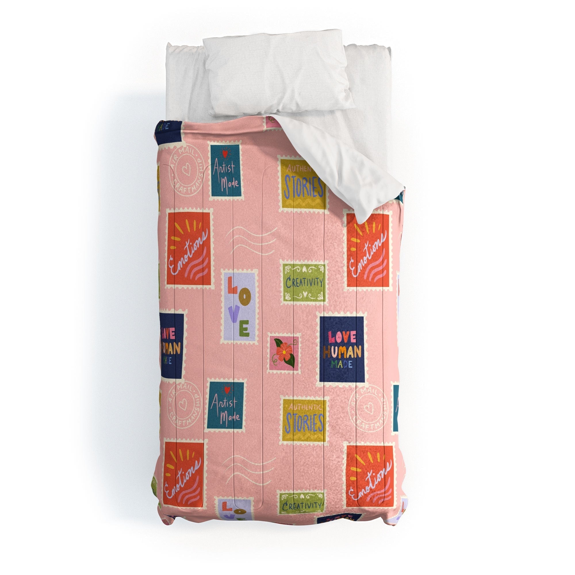 Design by Spark Love Human Made Stamps Comforter