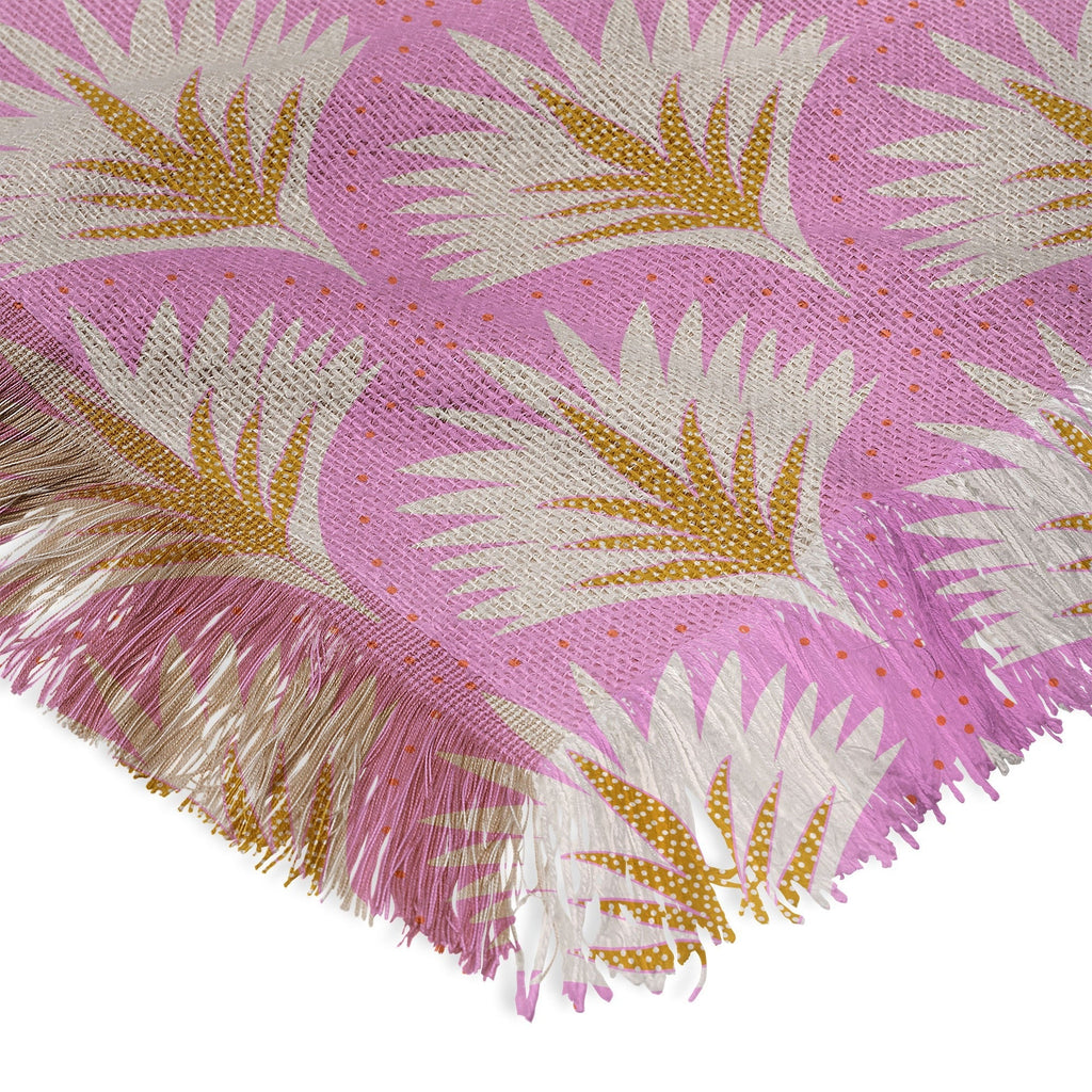 Jennifer Labre Pink Palmetto Throw Blanket