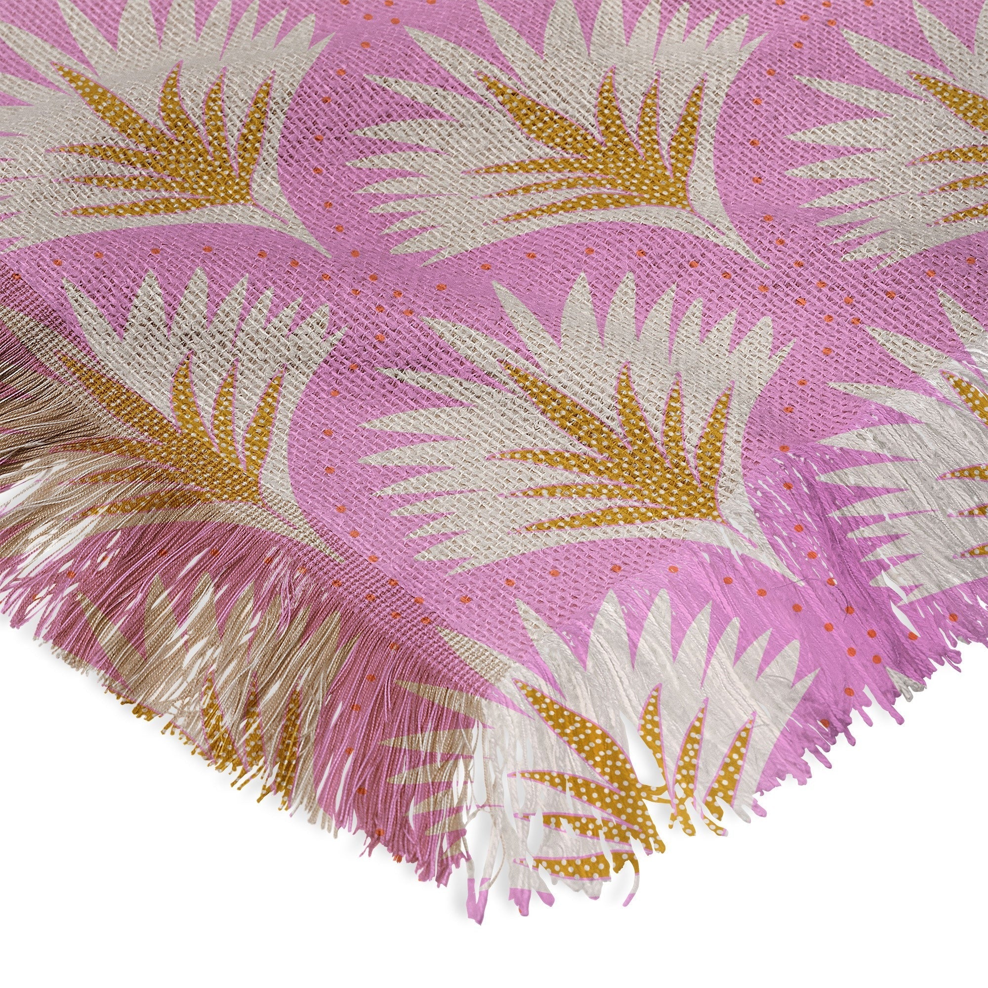 Jennifer Labre Pink Palmetto Throw Blanket