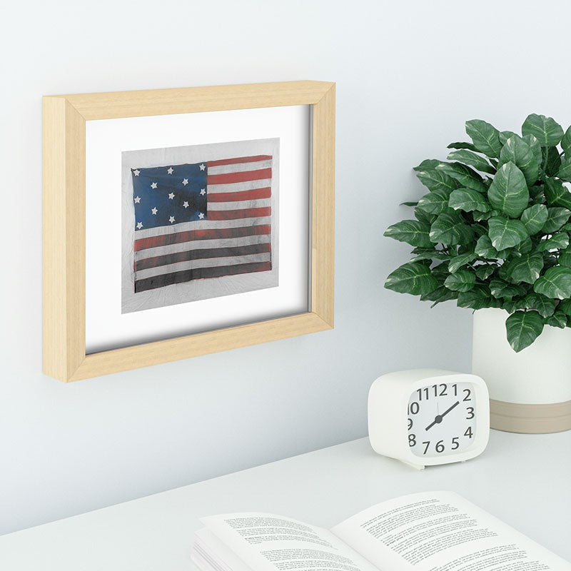 DENY Designs Flag Attributed to Elizabeth Schuyler Hamilton Recessed Framing Rectangle