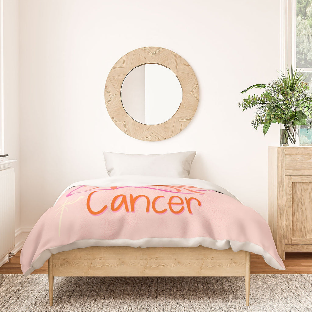 Little Om Zodiac Signs Cancer Duvet Cover