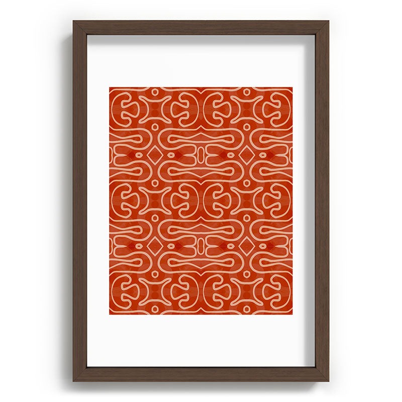 Mirimo Venexiana Burnt Orange Recessed Framing Rectangle