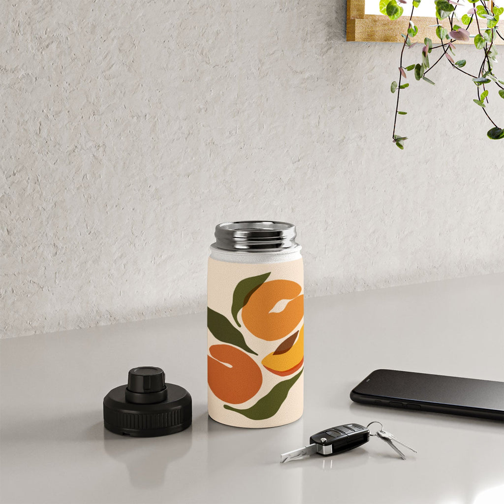 Cuss Yeah Designs Yellow Peaches Water Bottle