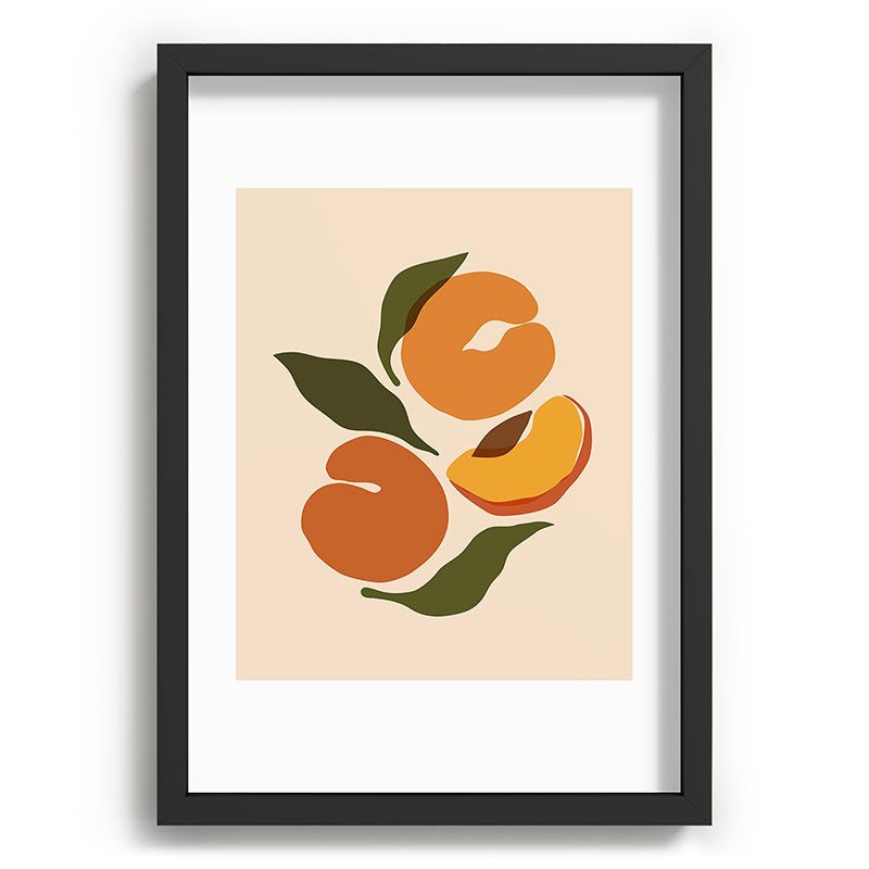 Cuss Yeah Designs Yellow Peaches Recessed Framing Rectangle