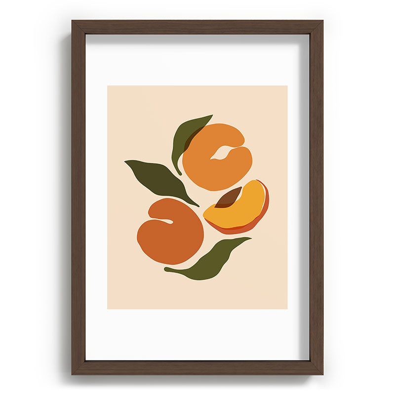 Cuss Yeah Designs Yellow Peaches Recessed Framing Rectangle
