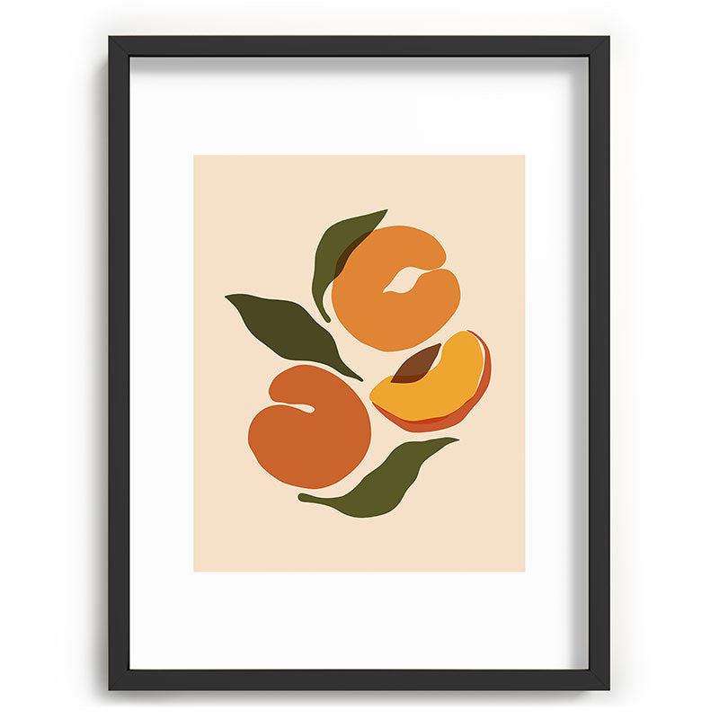 Cuss Yeah Designs Yellow Peaches Recessed Framing Rectangle