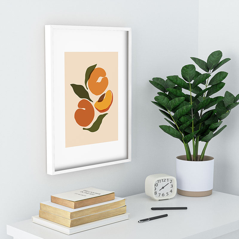 Cuss Yeah Designs Yellow Peaches Recessed Framing Rectangle