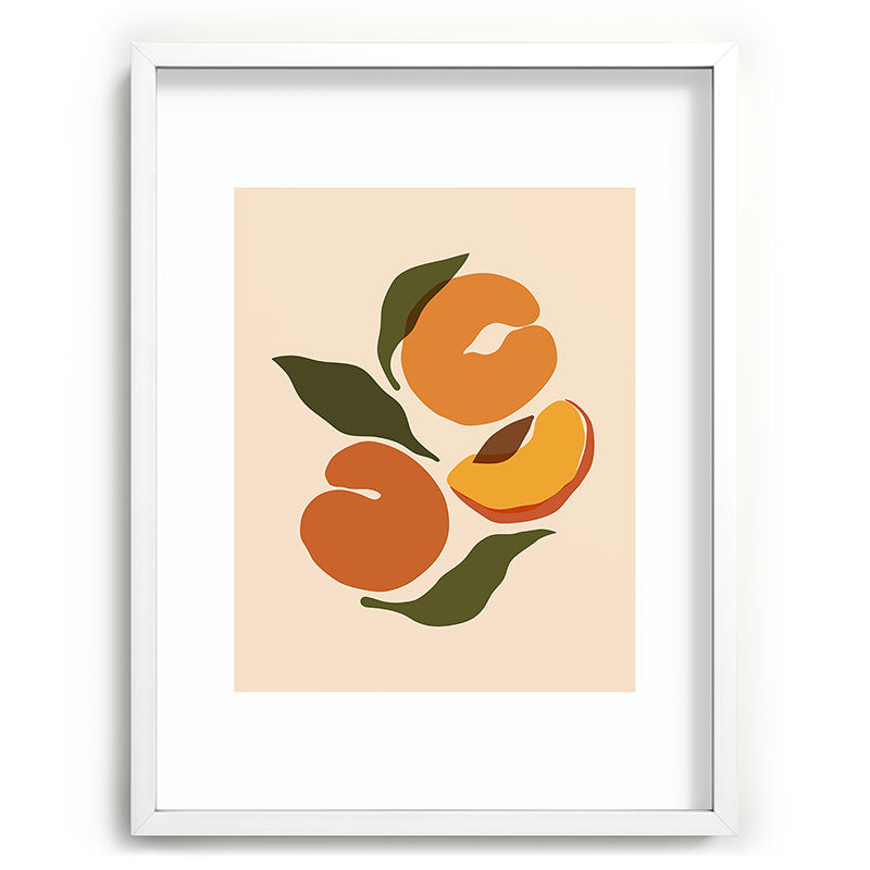 Cuss Yeah Designs Yellow Peaches Recessed Framing Rectangle