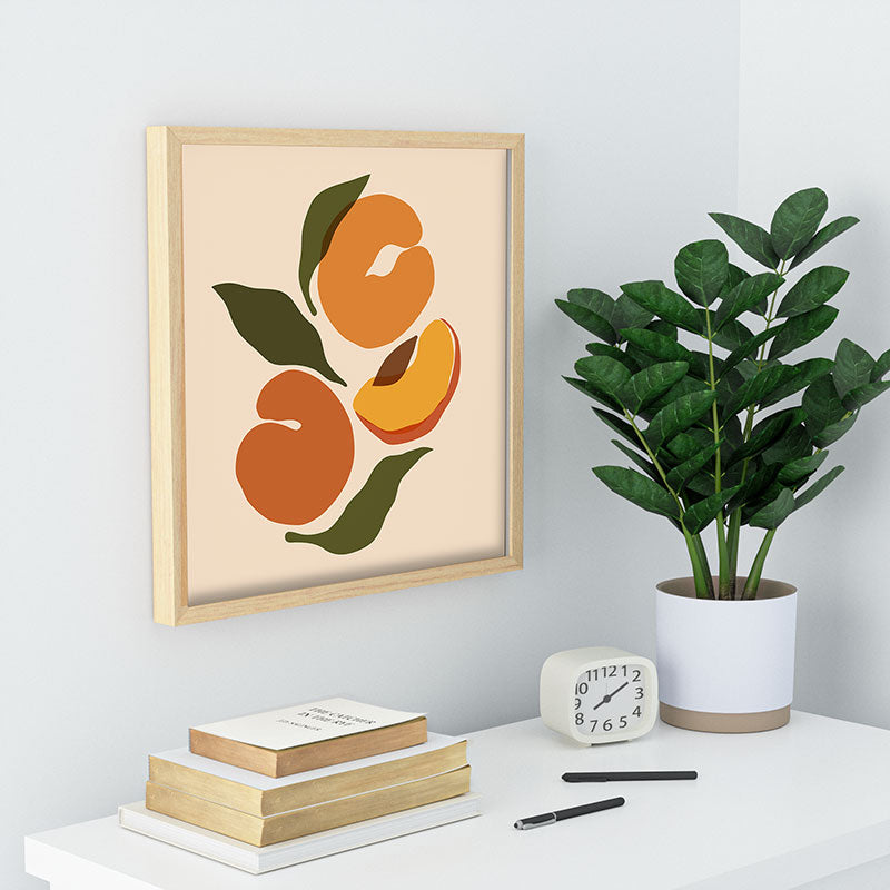 Cuss Yeah Designs Yellow Peaches Recessed Framing Square