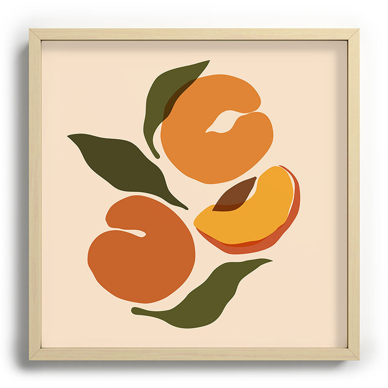 Cuss Yeah Designs Yellow Peaches Recessed Framing Square