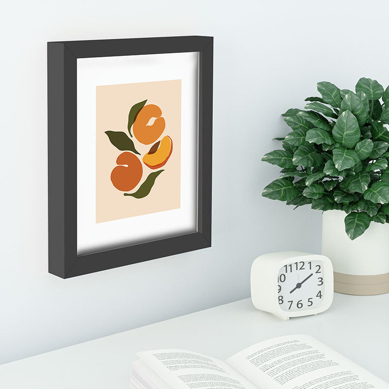 Cuss Yeah Designs Yellow Peaches Recessed Framing Rectangle