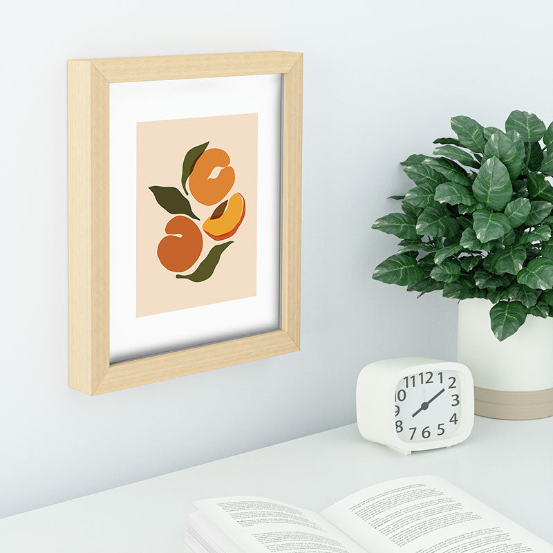 Cuss Yeah Designs Yellow Peaches Recessed Framing Rectangle
