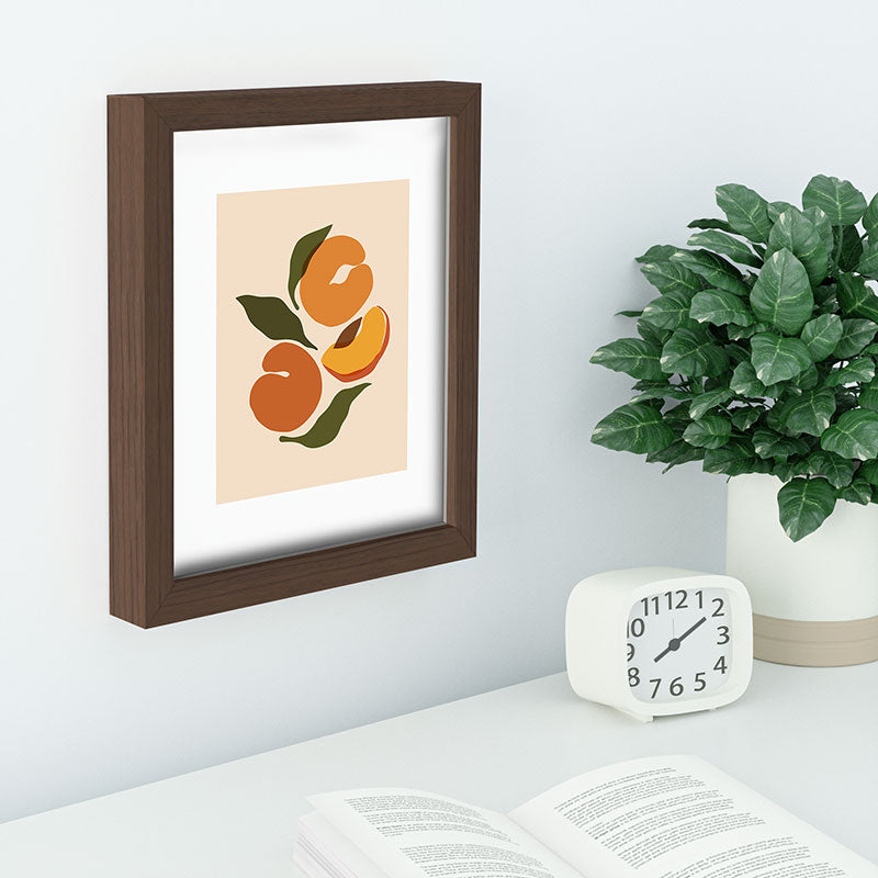 Cuss Yeah Designs Yellow Peaches Recessed Framing Rectangle