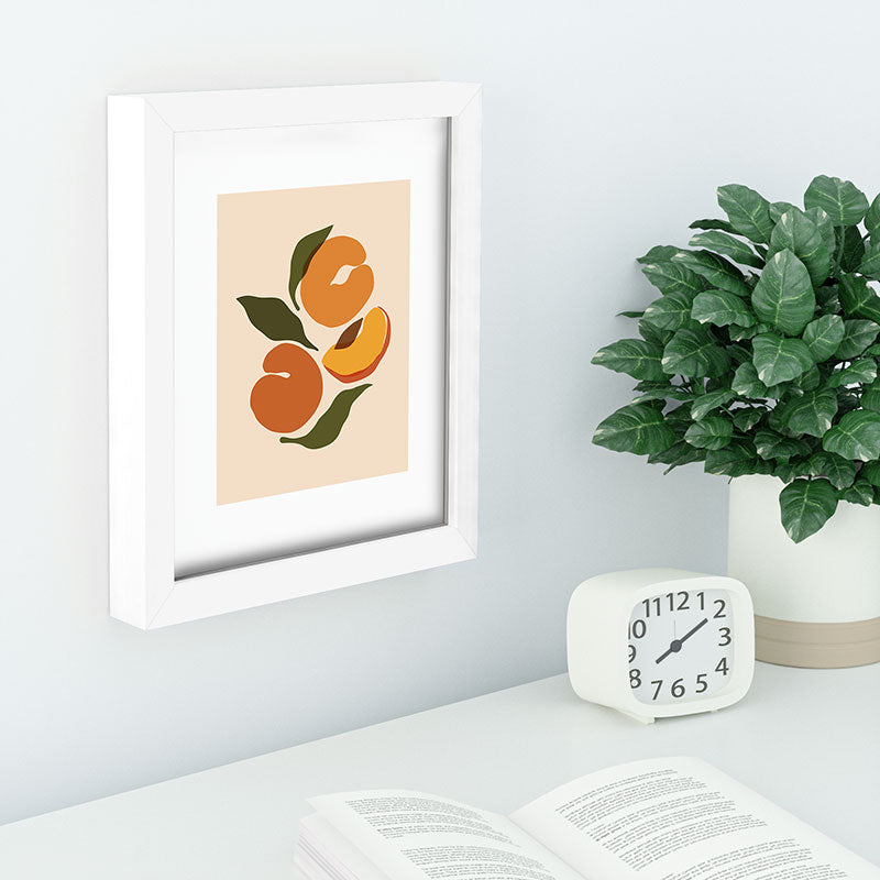 Cuss Yeah Designs Yellow Peaches Recessed Framing Rectangle