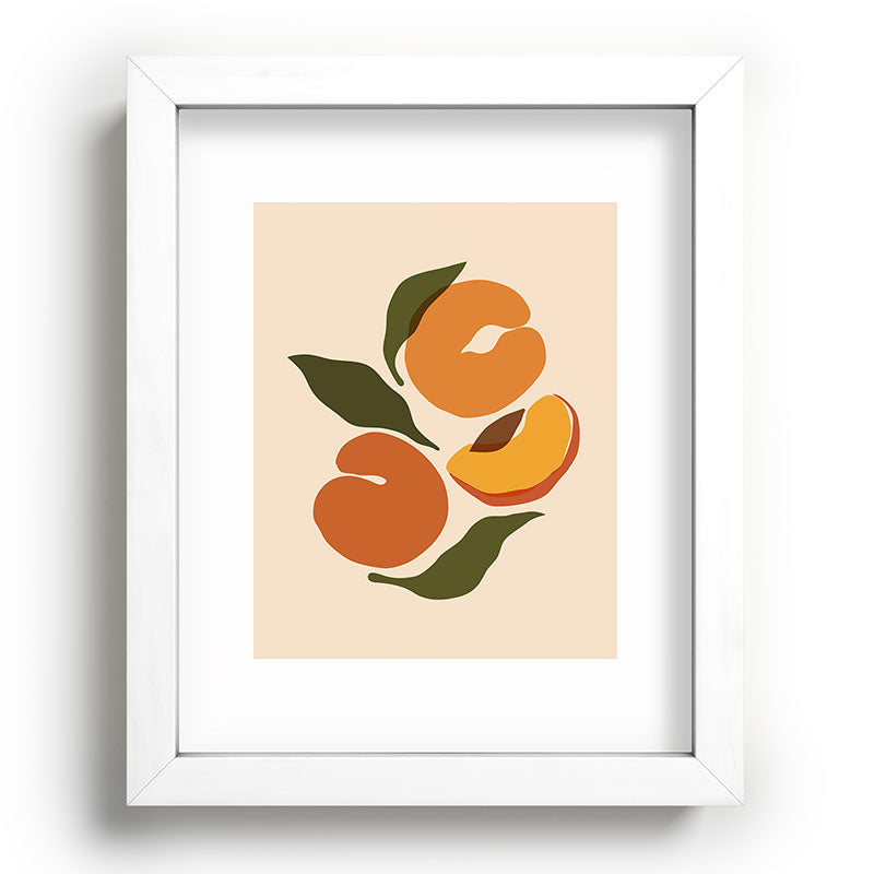 Cuss Yeah Designs Yellow Peaches Recessed Framing Rectangle
