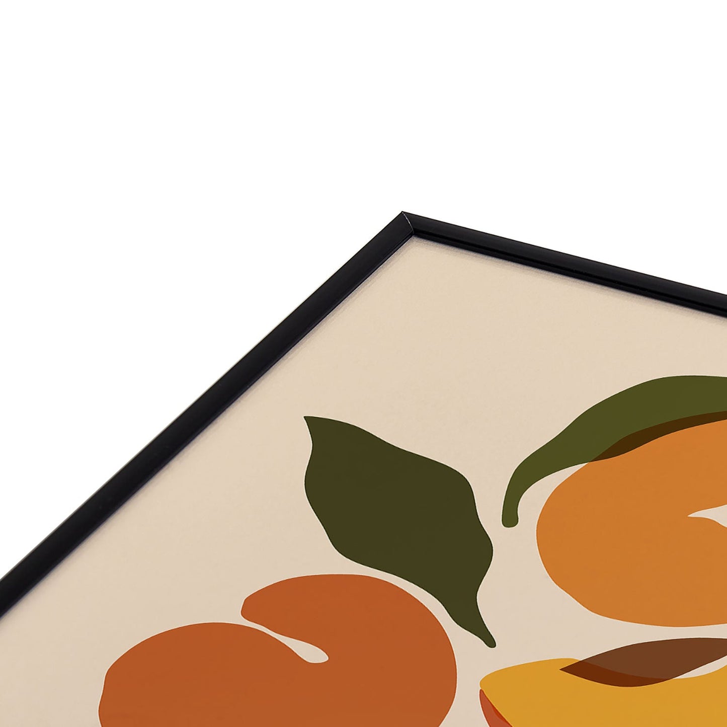 Cuss Yeah Designs Yellow Peaches Square Metal Framed Art Print
