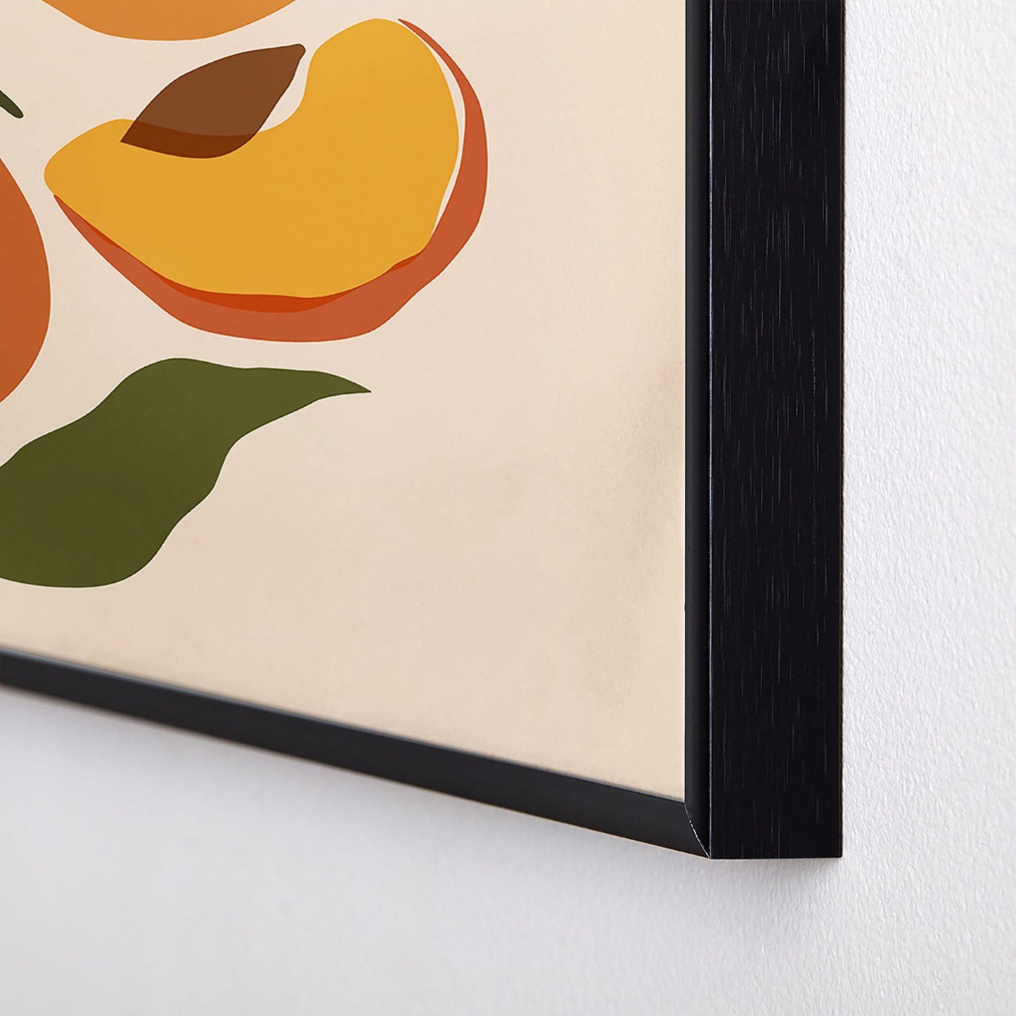 Cuss Yeah Designs Yellow Peaches Square Metal Framed Art Print