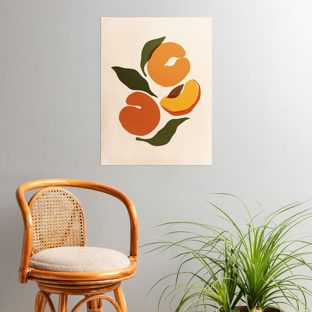 Cuss Yeah Designs Yellow Peaches Poster