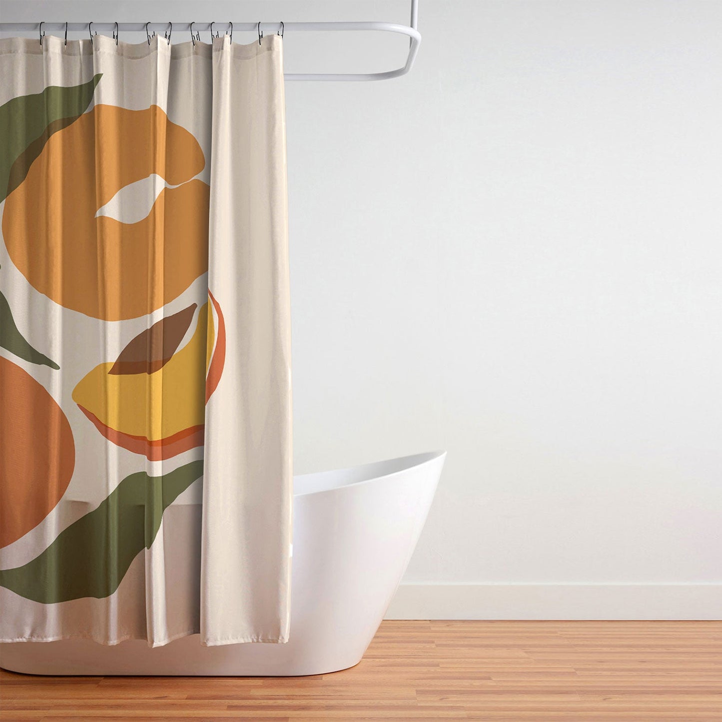 Cuss Yeah Designs Yellow Peaches Shower Curtain