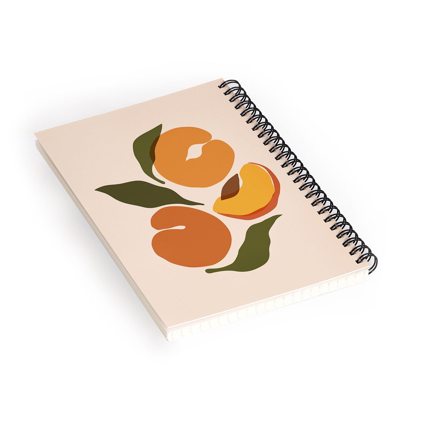 Cuss Yeah Designs Yellow Peaches Spiral Notebook