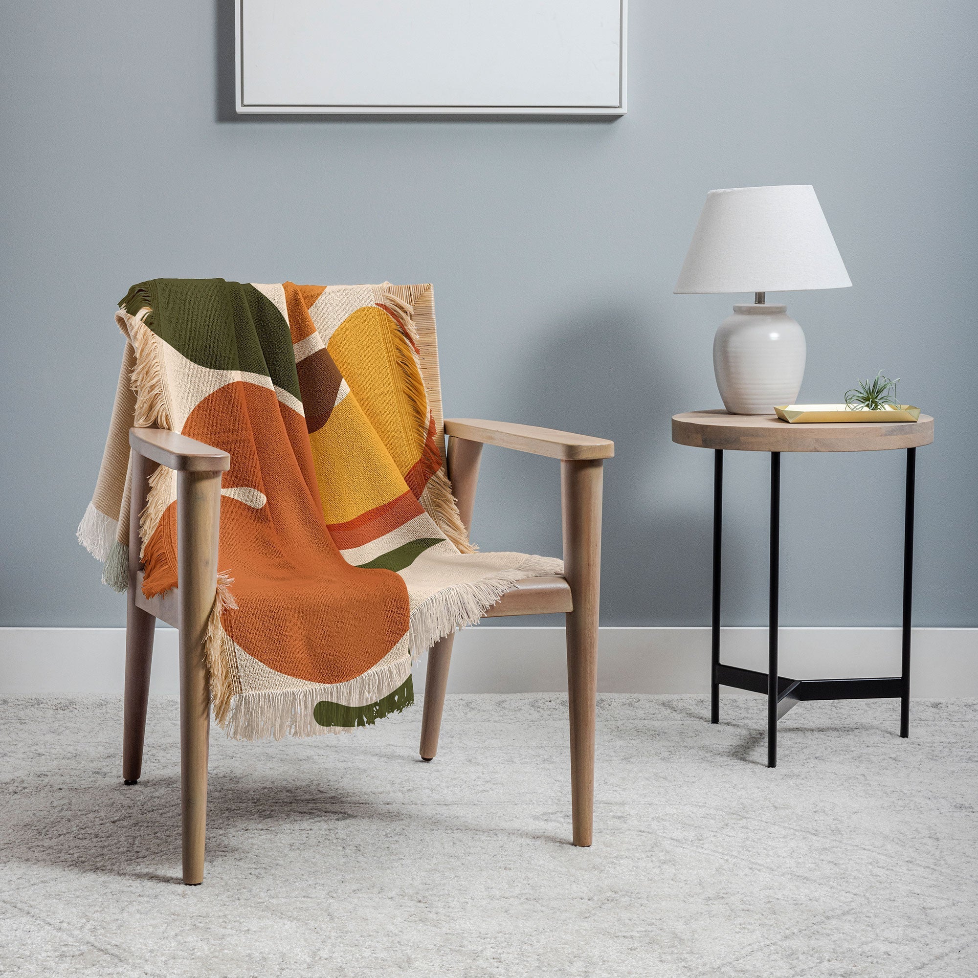 Cuss Yeah Designs Yellow Peaches Throw Blanket