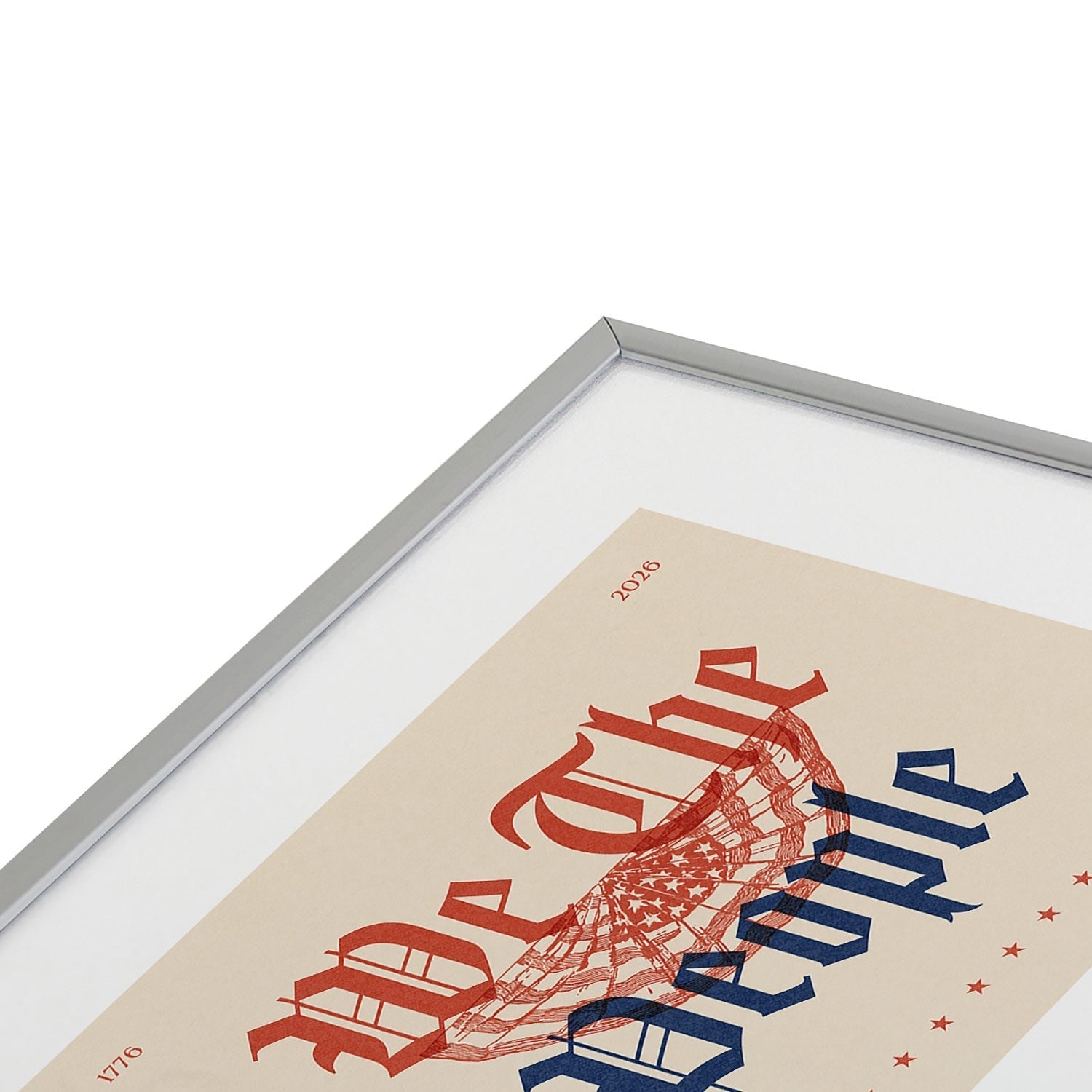 DENY Designs We The People ii Metal Framed Art Print