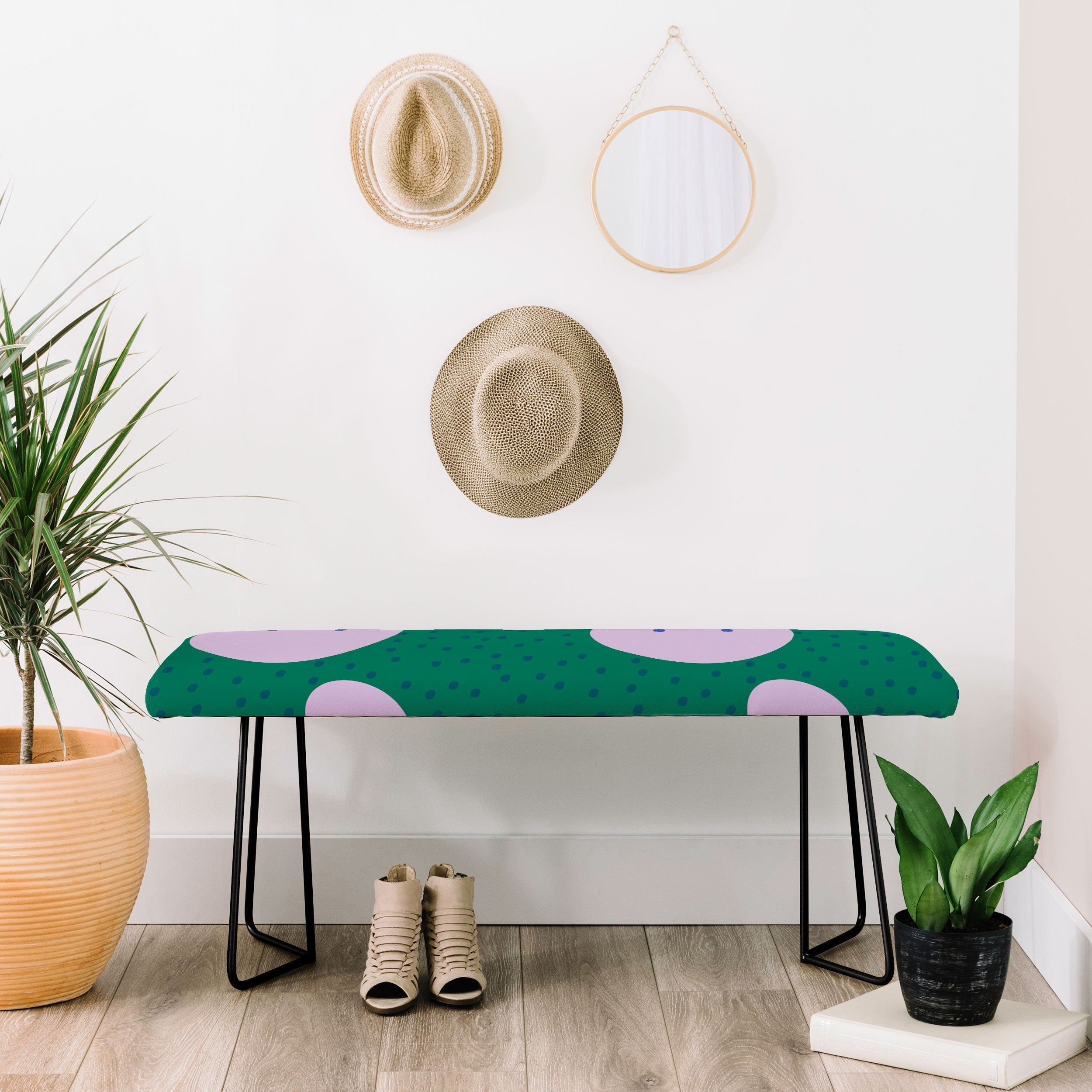 Camilla Foss Pebbles and Rabbit Bench