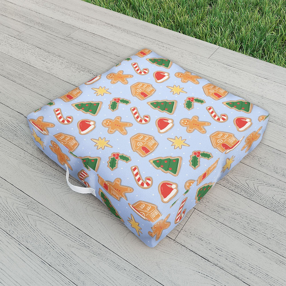 Love_Ryming Christmas Cookies Outdoor Floor Cushion