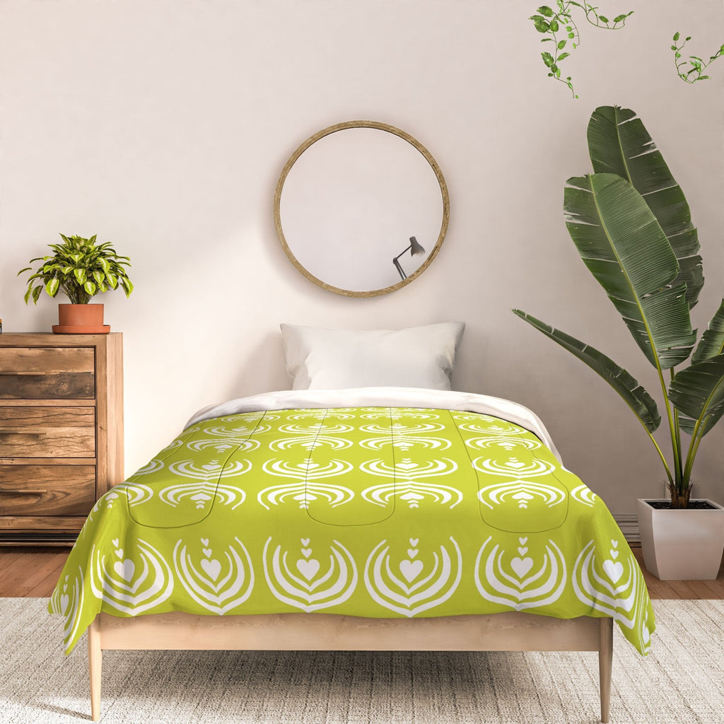 Design by Spark Matcha Latte Art Comforter