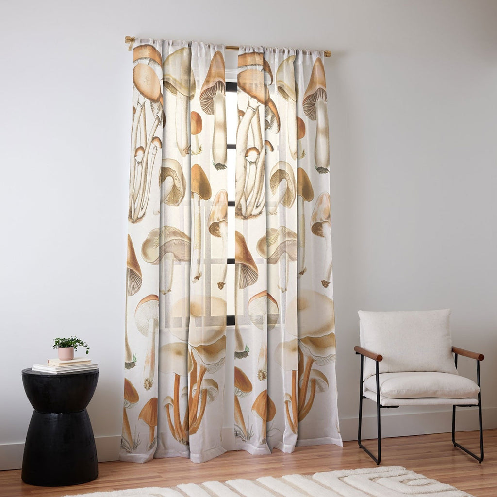 Gal Design Mushrooms Collection Sheer Non Repeat