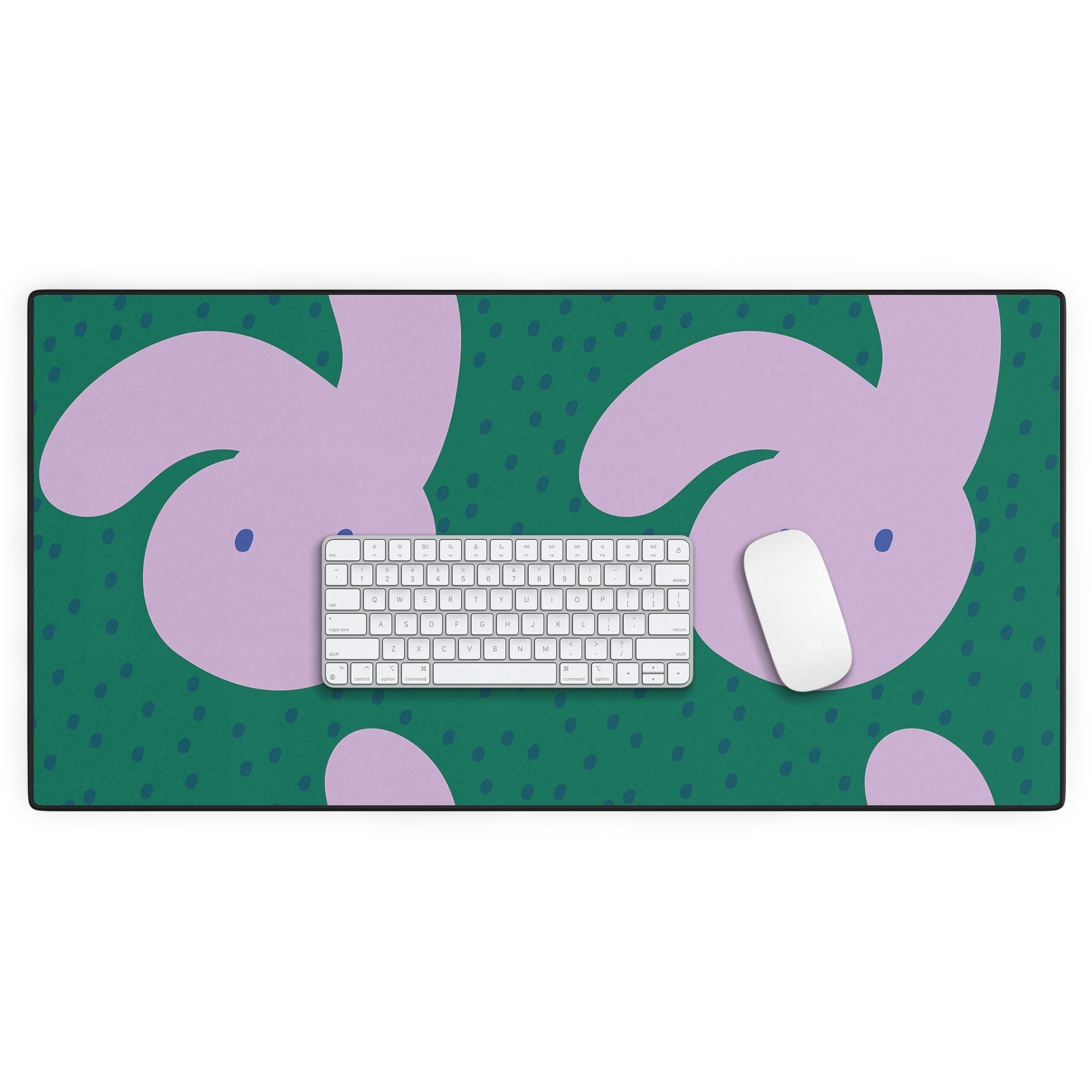 Camilla Foss Pebbles and Rabbit Desk Mat