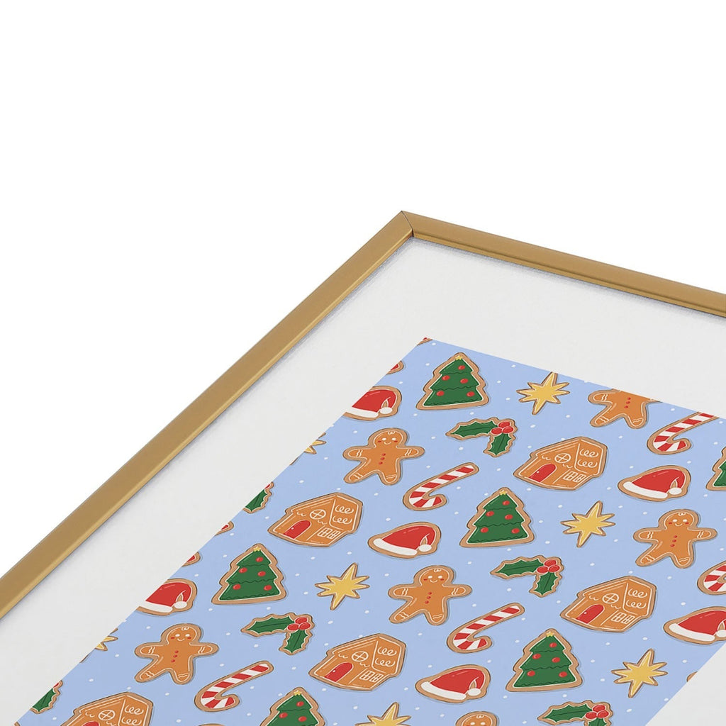Love_Ryming Christmas Cookies Metal Framed Art Print