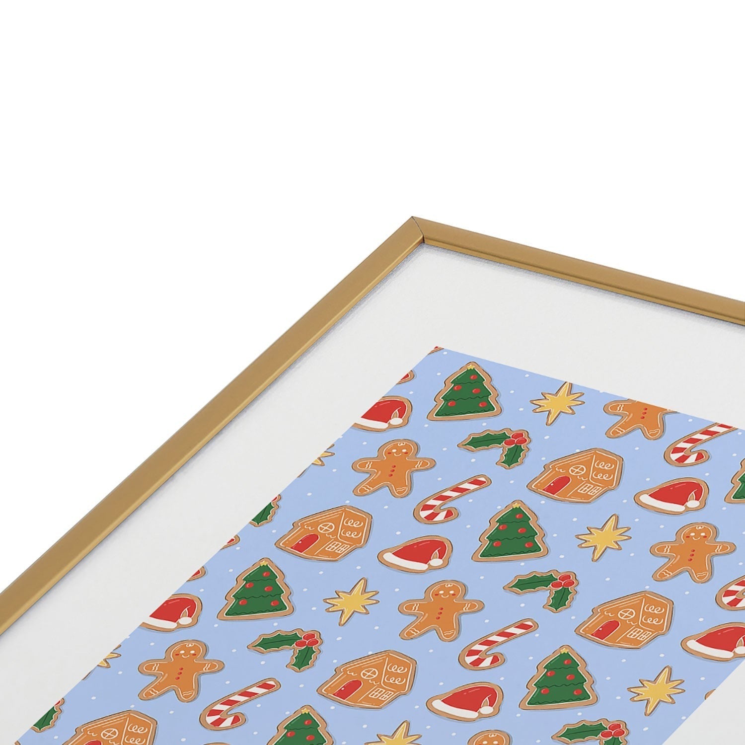 Love_Ryming Christmas Cookies Metal Framed Art Print