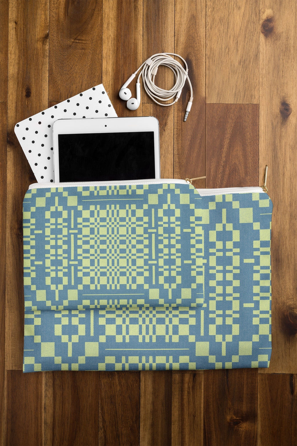 Marta Barragan Camarasa Nostalgic Grid Design Pouch