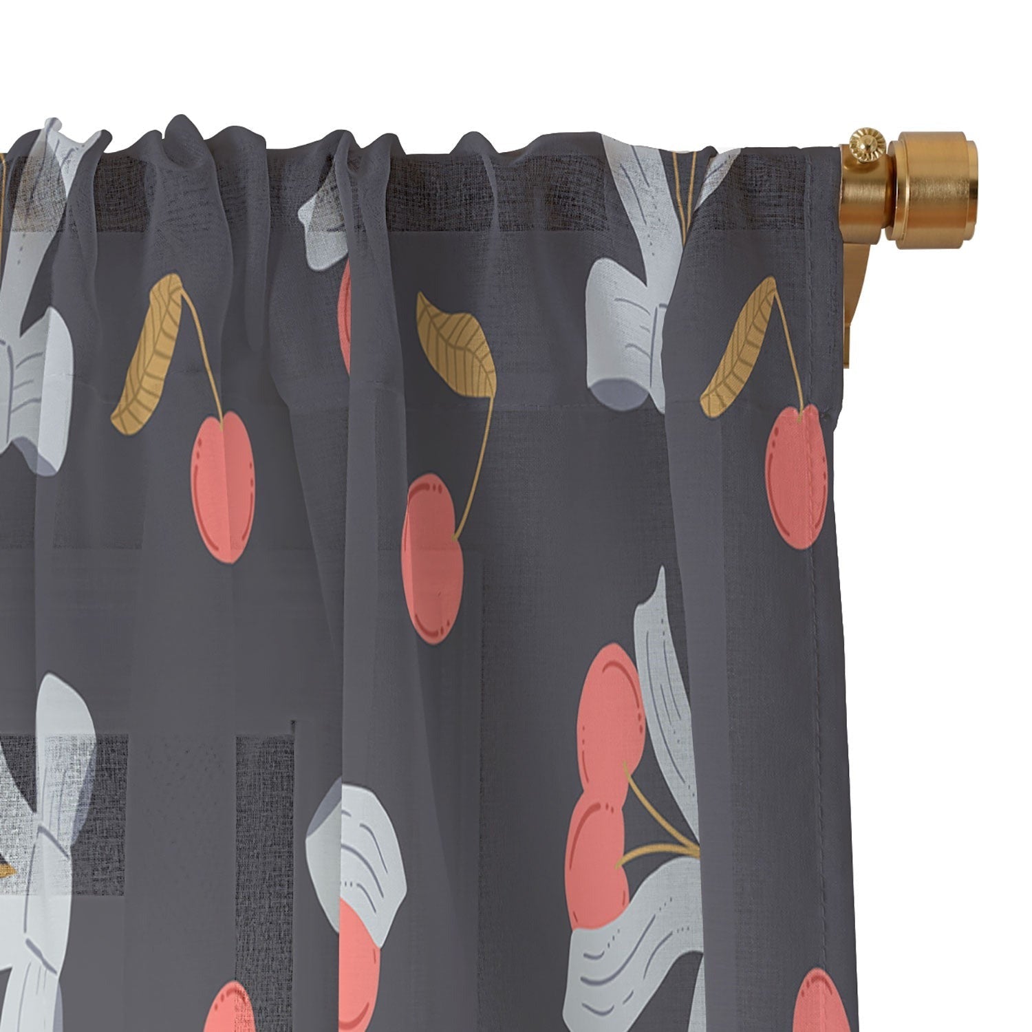 Jennifer Labre Cherries and Bows Sheer Non Repeat